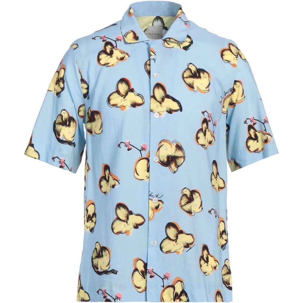 Paul Smith Light Blue Shirt with Butterfly Print